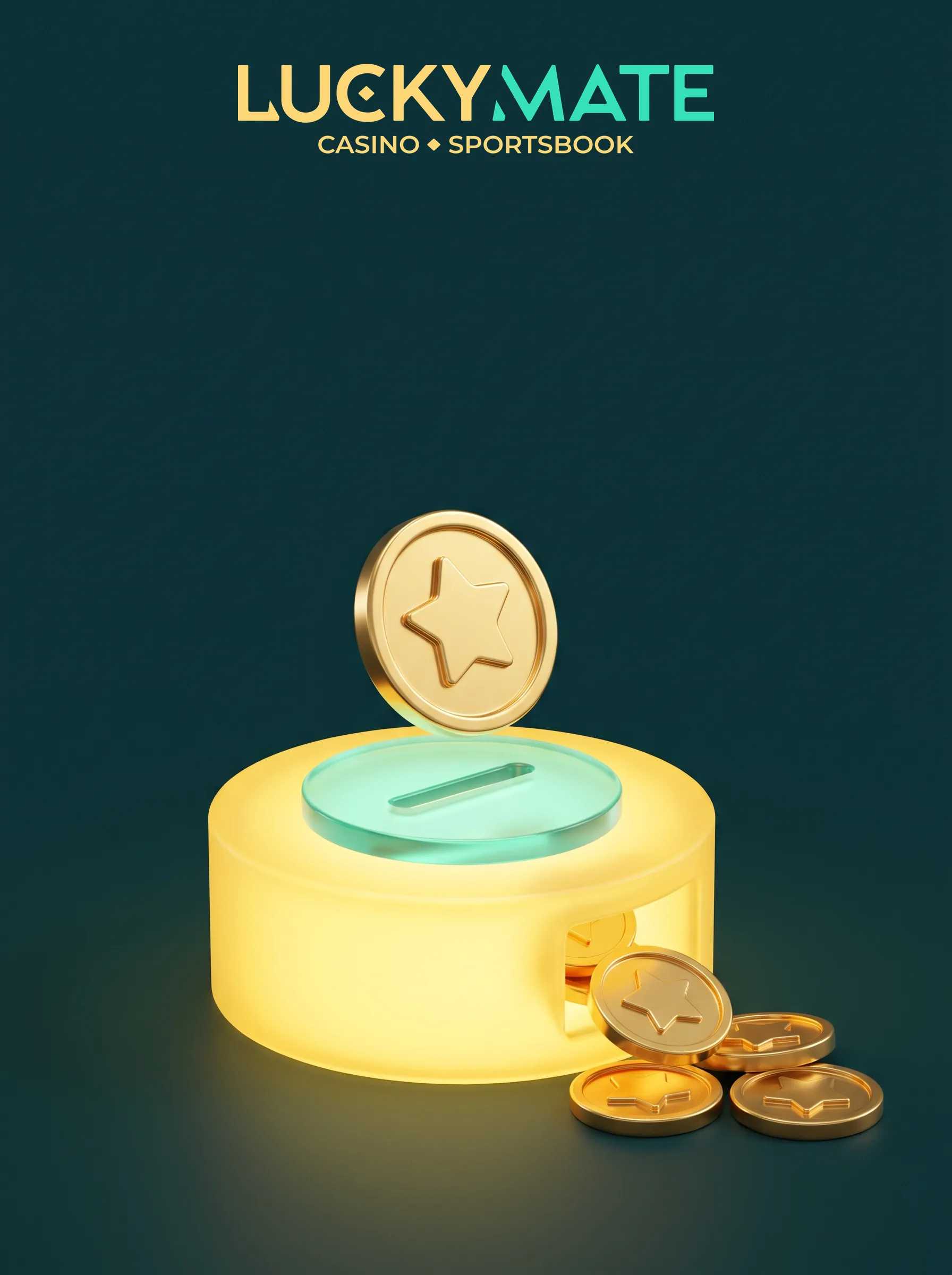 LuckyMate deposits and withdrawals illustration